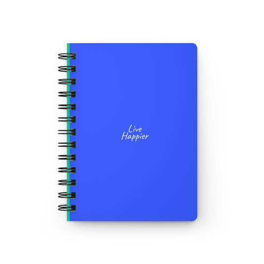 Live Happier Spiral Journal — Motivational Pocket Notebook