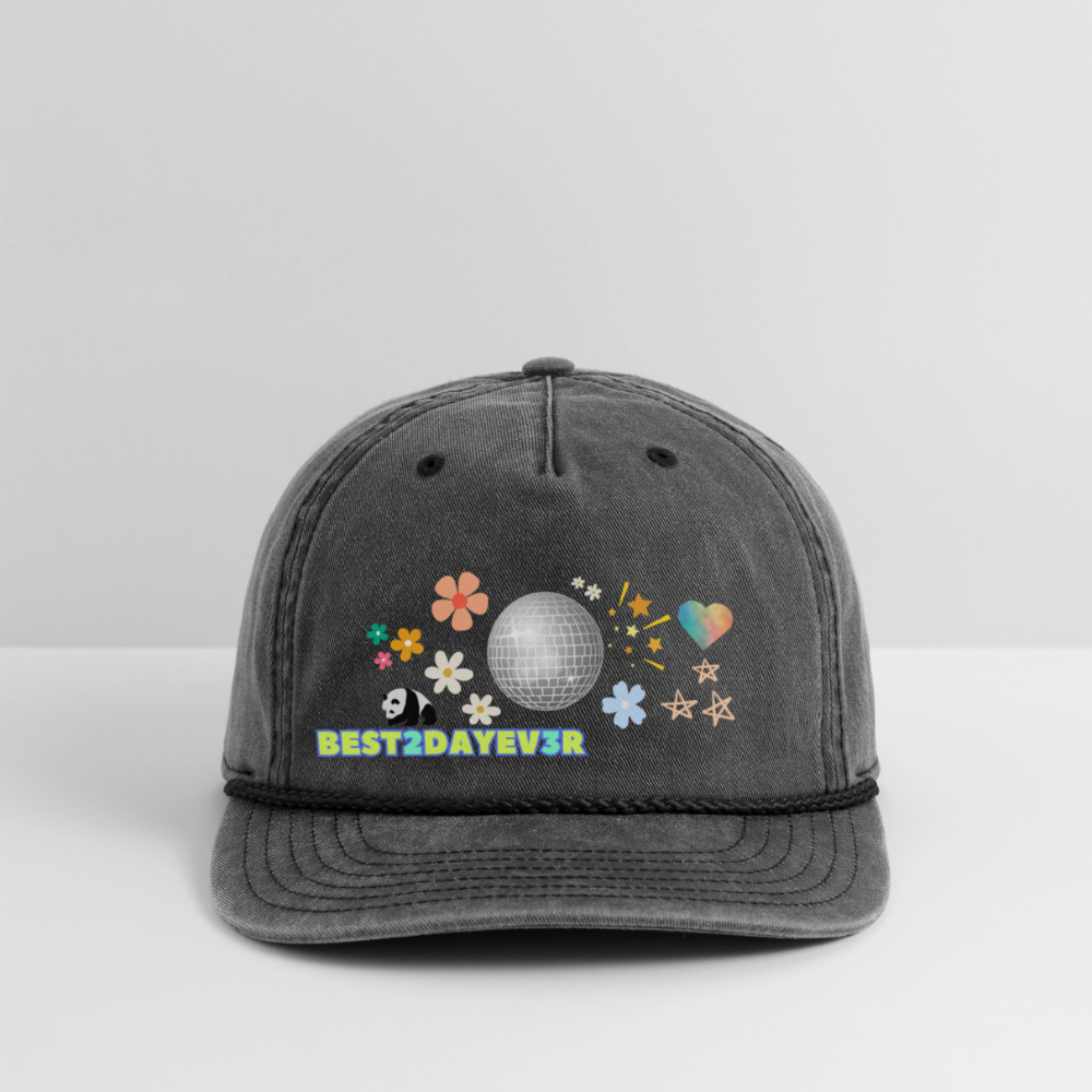 THE OG Rope Hat - washed black